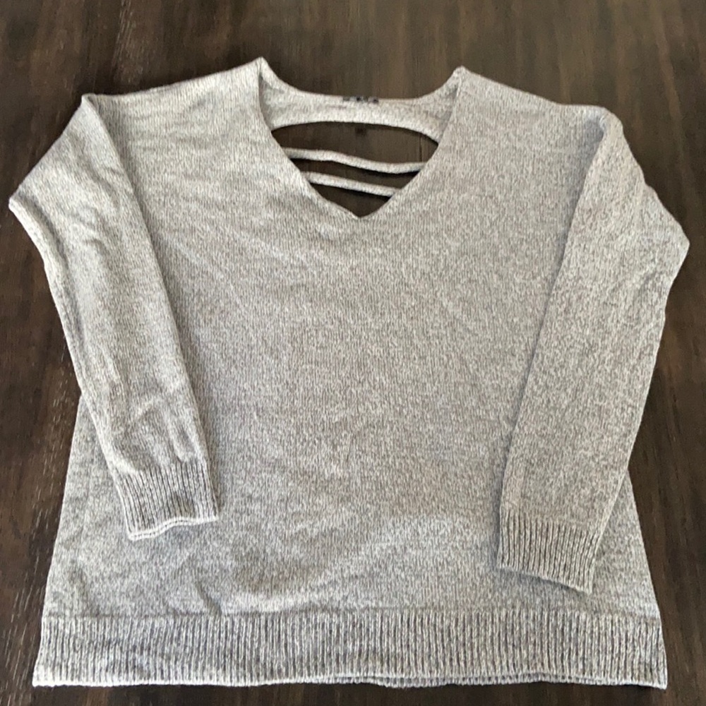 Oversized Back Slash Sweater